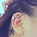 1pcs Vintage Alloy Earrings Stud Leaf Design Earring Ear Cuff Wrap Clip Ear Ring Bronze