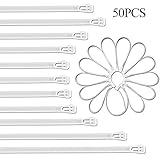DYZD 8mm x 300mm 耐候性結束バンド ナイロンタイ 繰り返し使用 リピートタイプ (50本セット)