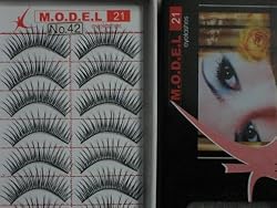 Model 21 High End No. 42 False Fake Eyelashes 10 Pairs