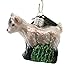 Old World Christmas Pygmy Goat Glass Blown Ornament for Christmas Tree, Handcrafted Holiday Decoration, Farm Animal Collection