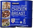 Kirkland Signature chicken breast, packed in water, premium chunk, 6 12.5-ounce cans