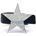 Texas Lonestar Iced Out Silver Hip Hop Belt Buckle