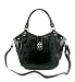 ROBE DI FIRENZE Italian Designer Handbag Shoulder Bag in Black, Maroon, Purple, Rose or White Croc Embossed Leather