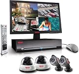 8 Channel Video Security System with DVR and 12IR Cameras