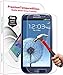 PThink 0.3mm Ultra-thin Tempered Glass Screen Protector for Samsung Galaxy S3 with 9H Hardness/Perfect Anti-scratch/Fingerprint & water & oil resistant (Samsung Galaxy S3)