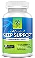 100% Natural Sleep Aid Support Supplement - Non-Habit Forming Capsules With Melatonin, L-Taurine, L-Theanine & 5-HTP - Extra Strength Nighttime Sleep Support - 60 Vegetarian Pills for a Restful Sleep