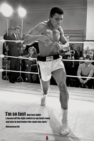 1art1 39063 Muhammad Ali - The Room Was Dark Poster (91 x 61 cm) Preisvergleich