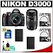 Nikon D3000 10MP Digital SLR Camera with 18 55mm f/3.5 5.6G AF S DX VR Nikkor Zoom Lens with Tamron 70 300mm Di LD Zoom Lens (Nikon MT) + 16GB Card + (2x) EN EL9a Battery + UV Filters + Cleaning Kit 51jiDZQxx6L. SL75 Nikon D3000 10MP Digital SLR Camera with 18 55mm f/3.5 5.6G AF S DX VR Nikkor Zoom Lens with Tamron 70 300mm Di LD Zoom Lens (Nikon MT) + 16GB Card + (2x) EN EL9a Battery + UV Filters + Cleaning Kit