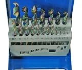 HSS Spiralbohrersatz 1-10mm 19tlg Cobalt-beschichtet