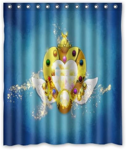 Brand New Stylish Design Eternal Sailor Moon Locket Shower Curtain Bathroom Waterproof Drapery/Panels/Treatment Polyester 60"(w) x 72"(h) Inches
