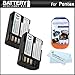 2 Pack Battery Kit For Pentax K-01, Pentax K-5, Pentax K-5 II, Pentax K-5 IIs Digital SLR Camera Includes 2 Extended Replacement (2100Mah) D-LI90 Batteries + LCD Screen Protectors + MicroFiber Cleaning Cloth