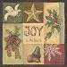 Joy To The World Beautiful MUSEUM WRAP CANVAS Print with Added BRUSHSTROKES Anita Phillips 12x12