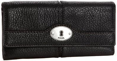 Click here to buy Maddox Flap Clutch Color: BLACK by FOSSIL.