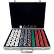 Trademark 1000 13 Gm Pro Clay Casino Chips with Aluminum Case (Silver)