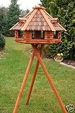 XXL massives Luxus Vogelhaus mit Staender + impraegniert