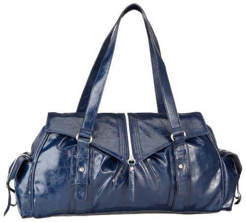 Contempo Tasche 7381-02, Damen Umh&auml;ngetasche, blau, (blau), 40x30x11