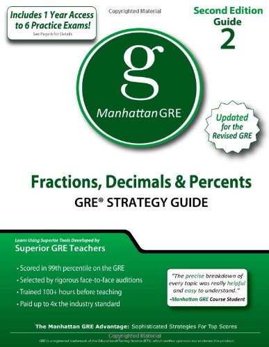 Fractions Decimals & Percents Strategy Guides)