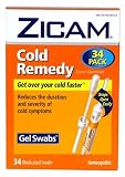 Zicam Cold Remedy Gel Swabs (34 Medicated Swabs)