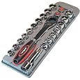 Boxer 21 Piece SAE and Metric Go-Through Ratchet Sockets Set