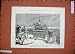 1888 NAVAL MANOEUVRES LONGSHIPS WAR SEA ANTIQUE SKETCH