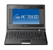 Asus Eee PC 701 SD-BLK024L 7-inch Netbook, Linux Preloaded, 512MB RAM, 8GB SSD (Black)