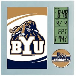 NCAA Brigham Young Cougars Digital Desk Clock