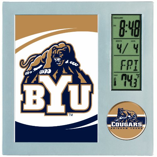 NCAA Brigham Young Cougars Digital Desk Clock