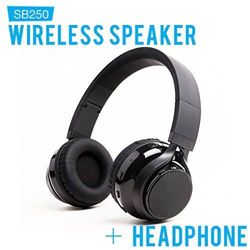 Soundbot sb250 stereo bluetooth wireless speaker headph…