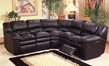 Leather Sectional - Cancun Leather Match 3pc Sectional with Wedge - Leather Furniture - CAN-3PC-SECT