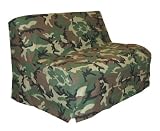 Slipcover for Full Size E-Frame in Camouflage - Deco Pleated - 33-1414-671