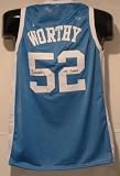 James Worthy Autographed/Hand Signed North Carolina Tar Heels Jersey w/''1982 Champs''