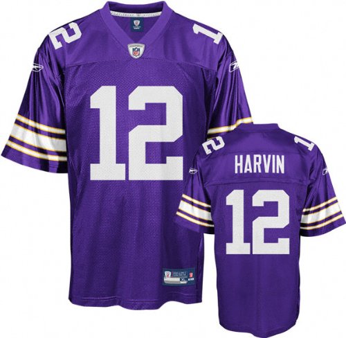 Percy Harvin Purple Alternate Reebok NFL Replica Minnesota Vikings Jersey - Large