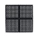 The Andersen Company 401 Nitrile Rubber Comfort Flow Modular Middle Tile with Holes, 36" Length x 36" Width x 0.562" Thick, Black (Box of 2)
