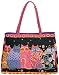 Laurel Burch Shoulder Tote, Feline Family Portrait