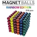 Magnet Balls Rainbow Edition - 6 Colors - Magnetic Earth Magnet Puzzle in Collectors Tin