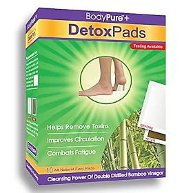 Wise Choice Body Pure Detox Foot Pads - 10 Pack - And Bonus Gaiam Reflexology DVD