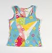 Ferreira Tennis Women's No-Sweat Racer Back Tennis Tank Top, Flower Print