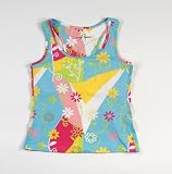 Ferreira Tennis Women's No-Sweat Racer Back Tennis Tank Top, Flower Print