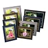 Kenro Strut Photo Mount 6x4" (15.2x10.2cm) Pack 50 Black Silver PM129