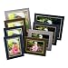 Kenro Strut Photo Mount 7x5" (12.7x17.8cm) Pack 50 Black Silver PM130
