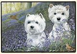 Westie Bluebells Fiddlers Elbow Doormat Rug