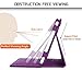 FYY Case for Galaxy Tab E 8.0 - Premium PU Leather Case Stand Cover with Card Slots, Note Holder, Elastic Strap for Samsung Galaxy Tab E 8.0 4G LTE SM-T377 Tablet Purple