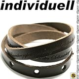 sunSign Lederarmband SeventyRoad WUNSCHTEXT INKLUSIVE