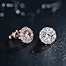 Bamoer Cubic Zirconia Flower Design 3/8