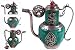 Chinese Green Jade Silver Teapot