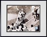 Bill Mazeroski, Pittsburgh Pirates, 1960 World Series Winning Home Run, Sepia, Double Matted 8 X 10 Photograph in Black Anodized Aluminum Frame