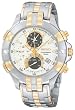Seiko Men's SPC012 Retrograde Chronograph Two-Tone Watch