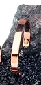 Glatter Kupferarmreif mit 2 Magneten - Magnetschmuck