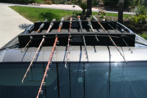 Vehicle Roof Top Fishing Rod Rack