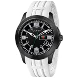 Gucci Mens YA126204 G-Timeless Black Dial Whit